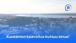Drone kuva Kuusamon keskustasta
